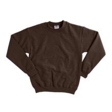 Gildan 7.75 oz. Cotton Sweatshirt - Crew Neck (For Youth) in Dark Brown - 2nds