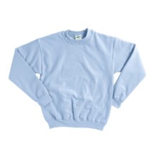 Gildan 7.75 oz. Cotton Sweatshirt - Crew Neck (For Youth) in Light Blue - 2nds