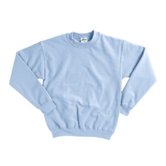 Gildan 7.75 oz. Cotton Sweatshirt - Crew Neck (For Youth) in Light Blue