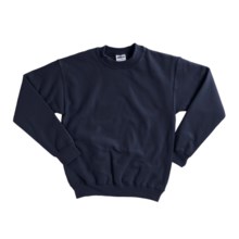 Gildan 7.75 oz. Cotton Sweatshirt - Crew Neck (For Youth) in Navy - 2nds
