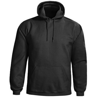 Gildan Cotton-Rich Hoodie Sweatshirt (For Men and Women) in Black