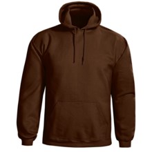 Gildan Cotton-Rich Hoodie Sweatshirt (For Men and Women) in Dark Brown - 2nds