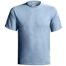 Gildan Cotton T-Shirt - 6.1 oz., Short Sleeve (For Men and Women) in Light Blue - 2nds
