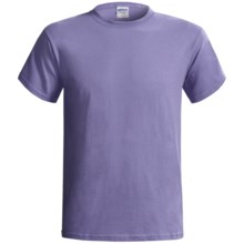 Gildan Cotton T-Shirt - 6.1 oz., Short Sleeve (For Men and Women) in Light Purple - 2nds