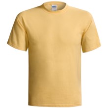 Gildan Cotton T-Shirt - 6.1 oz., Short Sleeve (For Men and Women) in Yellow - 2nds