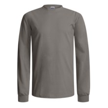 Gildan Cotton T-Shirt - Long Sleeve (For Men and Women) in Grey - 2nds