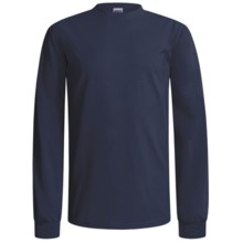 Gildan Crew Shirt - Long Sleeve (For Men and Women) in Dark Navy - 2nds