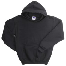 Gildan Heavy Blend Hoodie Sweatshirt - 7.5 oz. (For Youth) in Black - 2nds