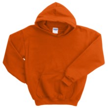 Gildan Heavy Blend Hoodie Sweatshirt - 7.5 oz. (For Youth) in Blaze Orange - 2nds