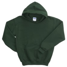Gildan Heavy Blend Hoodie Sweatshirt - 7.5 oz. (For Youth) in Dark Green - 2nds