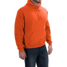 Gildan Hooded Sweatshirt - 7.75 oz. Ultra-Blend (For Men and Women) in Blaze Orange - 2nds