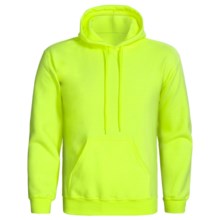 Gildan Ultra Blend Hoodie Sweatshirt (For Men and Women) in Safety Yellow - 2nds
