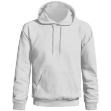 Gildan Ultra Blend Hoodie Sweatshirt (For Men and Women) in White - 2nds