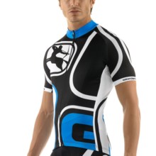 Giordana 2012 Pro Trade Alta Gamma Cycling Jersey - Full Zip, Short Sleeve (For Men) in Blue/Black - Closeouts