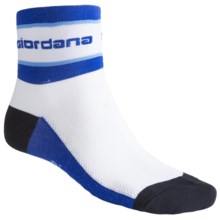 Giordana Cycling Socks (For Men and Women) in White W/Blue - Closeouts