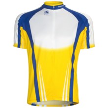 Giordana Semi-Custom GI-SC29 Cycling Jersey - Short Sleeve (For Men) in Yellow/Blue - Closeouts