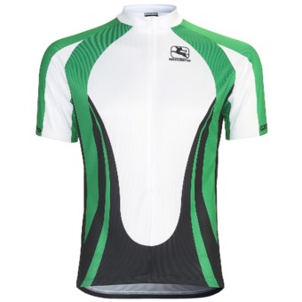 Giordana Terra Pro Cycling Jersey - Short Sleeve (For Men) in Terra/Green