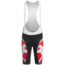 Giordana Trade Cycling Bib Shorts - UPF 50+ (For Men) in Red/White - Closeouts