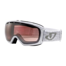Giro Basis Snowsport Goggles in White/Rose Silver 30 - Closeouts