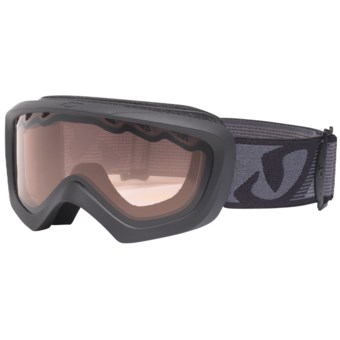Giro Chico Snowsport Goggles (Youth) in Matte Black/Logo/Vermillion 57
