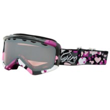 Giro Grade Plus Snowsport Goggles (For Kids and Youth) in Black Heart Helix/Rose Silver 30 - Closeouts