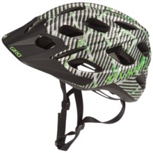 Giro Hex Cycling Helmet in Matte Green/Black Lines Logo - Closeouts
