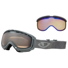 Giro Manifest Flash Snowsport Goggles - Interchangeable Lens in Titanium Angles/Rose Silver 30 - Closeouts