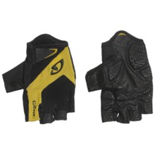 Giro Monaco Cycling Gloves - Fingerless (For Men and Women) in Black/Yellow - Closeouts