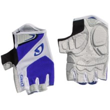Giro Monaco Cycling Gloves - Fingerless (For Men and Women) in Blue/White - Closeouts