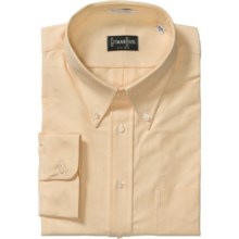 Gitman Brothers Cambridge Dress Shirt - Cotton Oxford, Long Sleeve (For Tall Men) in Yellow - Closeouts
