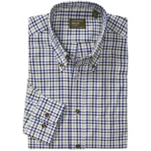 Gitman Brothers Check Sport Shirt - Long Sleeve (For Men) in Blues/Grey/White Mini Check - Closeouts