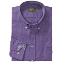 Gitman Brothers Cotton Sport Shirt - Long Sleeve (For Men) in Purple Texture - Closeouts