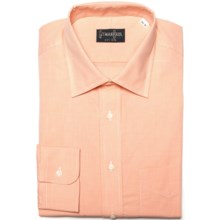 Gitman Brothers Dress Shirt - Long Sleeve (For Men) in Orange/White Mini Check - Closeouts