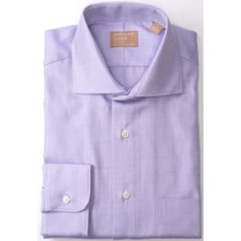 Gitman Brothers Fancy Stripe Dress Shirt - Long Sleeve (For Men) in Lavender Herringbone - Closeouts