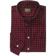 Gitman Brothers Flannel Sport Shirt - Long Sleeve (For Men) in Red/Black Check - Closeouts
