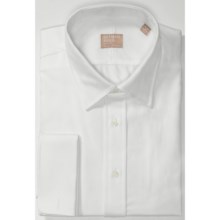 Gitman Brothers French Cuff Dress Shirt - Long Sleeve (For Men) in White Tonal Herringbone Stripe - Closeouts