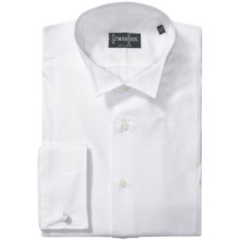 Gitman Brothers French Cuff Dress Shirt - Long Sleeve (For Men) in White Waffle - Closeouts