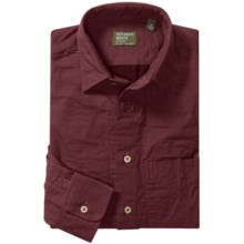 Gitman Brothers Heavyweight Sport Shirt - Point Collar, Long Sleeve (For Men) in Wine Corduroy - Closeouts