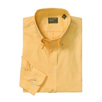 Gitman Brothers Houndstooth Sport Shirt - Cotton, Long Sleeve (For Men) in Yellow
