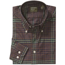 Gitman Brothers Plaid Sport Shirt - Long Sleeve (For Men) in Brown/Navy/Olive - Closeouts