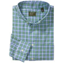 Gitman Brothers Plaids and Stripes Sport Shirt - Long Sleeve (For Men) in Blue/White/Green/Grey Plaid - Closeouts