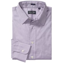 Gitman Brothers Point Collar Sport Shirt - Long Sleeve (For Men) in Lavender Textured - Closeouts