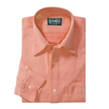 Gitman Brothers Point Collar Sport Shirt - Long Sleeve (For Men) in Orange - Closeouts