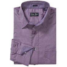 Gitman Brothers Point Collar Sport Shirt - Long Sleeve (For Men) in Purple Texture - Closeouts