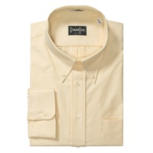 Gitman Brothers Solid Oxford Dress Shirt - Long Sleeve (For Big Men) in Banana - Closeouts