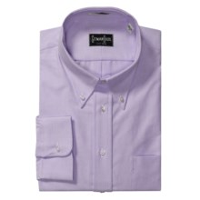 Gitman Brothers Solid Oxford Dress Shirt - Long Sleeve (For Big Men) in Lavender - Closeouts