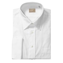Gitman Brothers Spread Collar Dress Shirt - Cotton, Long Sleeve (For Big Men) in White - Closeouts