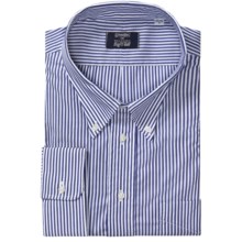 Gitman Brothers Stripe Button-Down Dress Shirt - Long Sleeve (For Big and Tall Men) in 41 Bengal Stripe - Closeouts