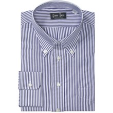 Gitman Brothers Stripe Dress Shirt - Long Sleeve (For Big & Tall Men) in 41 Bengal Stripe - Closeouts