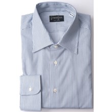 Gitman Brothers Stripe Dress Shirt - Point Collar, Long Sleeve (For Men) in White/Blues/Brown Stripe - Closeouts